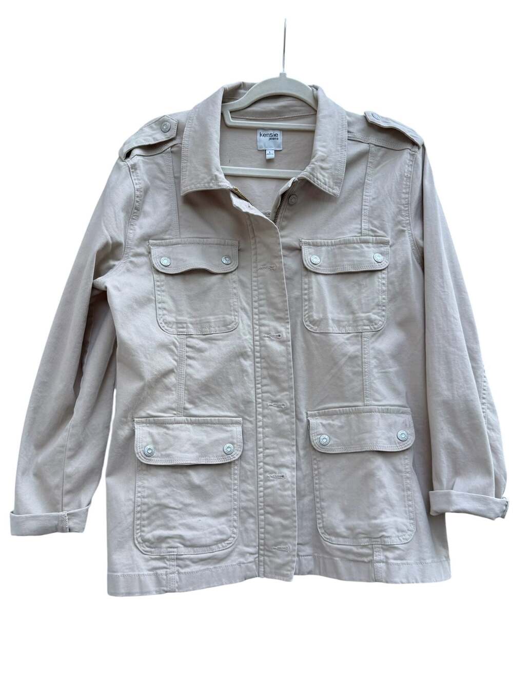 Kensie Jeans Utility Field Jacket Size L